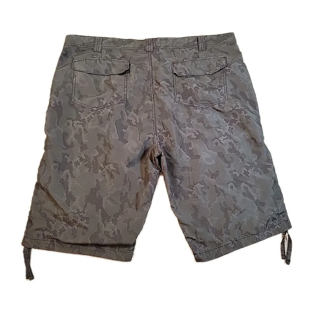 Plugg Cargo Pocket Camouflage Mens Size 46 Polyester Board Swim Shorts Trunks‎